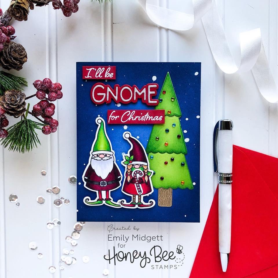 Bild 1 von Honey Bee Stamps Clearstamp - Gnome Place Like Home - Weihnachtsgnome