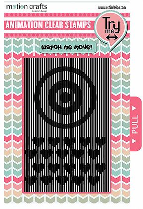 Bild 1 von Uchi's Design Animation Clear Stamps - Hearts Background -Hintergrund Herzen