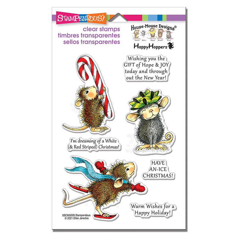 Bild 1 von Stampendous Perfectly Clear Stamps - House Mouse Holiday Happy Weihnachten