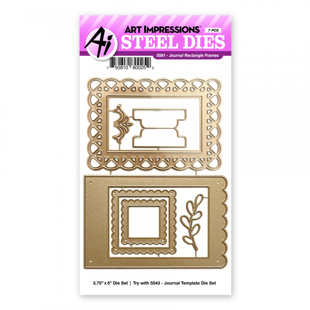 Bild 1 von Art Impressions - Journal Rectangle Frames Die Set - Stanzen 