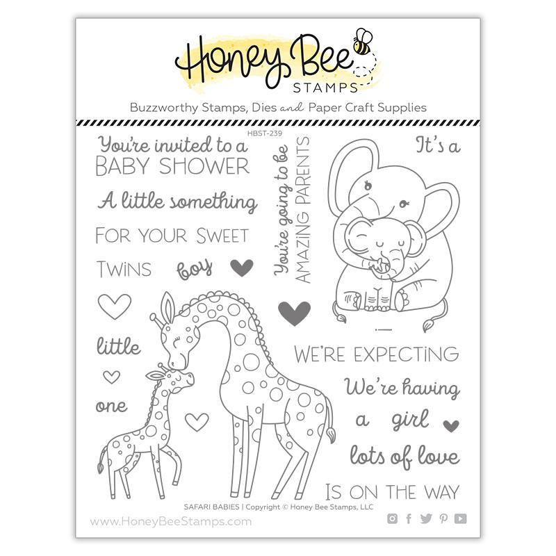 Bild 1 von Honey Bee Stamps Clearstamp - Safari Babies