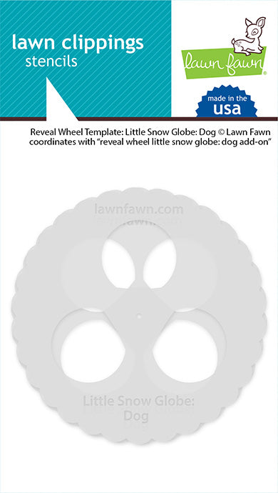 Bild 1 von Lawn Fawn Lawn Clippings Stencils - reveal wheel templates: little snow globe: dog