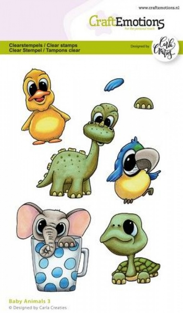 Bild 1 von CraftEmotions Stempel - clearstamps A6 - Baby Animals 3 Carla Creaties