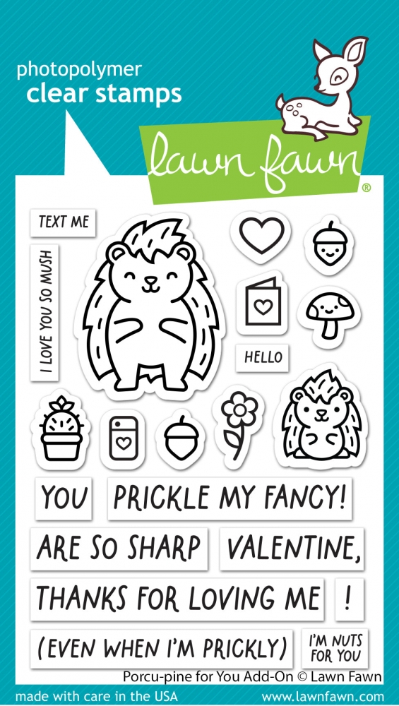Bild 1 von Lawn Fawn Clear Stamps  - porcu-pine for you add-on