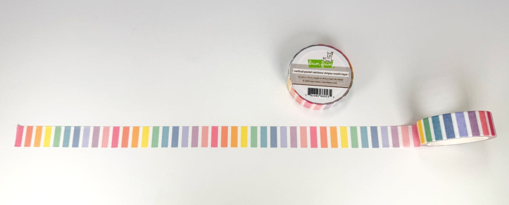 Bild 1 von Lawn Fawn Washi Tape - vertical pastel rainbow stripes washi tape-