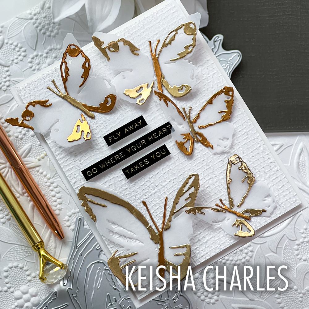 Bild 1 von Sizzix Thinlits Die by Tim Holtz - Stanzschablone - Brushstroke Butterflies - Schmetterling