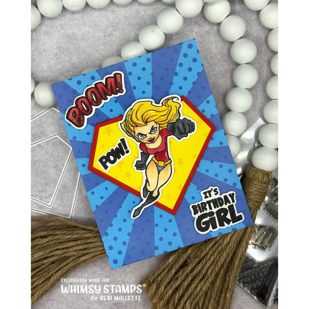 Bild 1 von Whimsy Stamps Die Stanze  - It's Birthday Girl Outline Dies