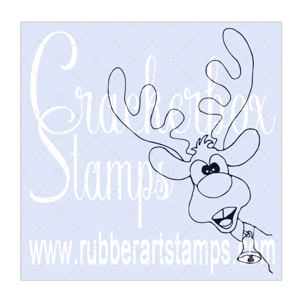 Bild 1 von Crackerbox & Suzy Stamps Cling - Gummistempel Side Reindeer - Rentier