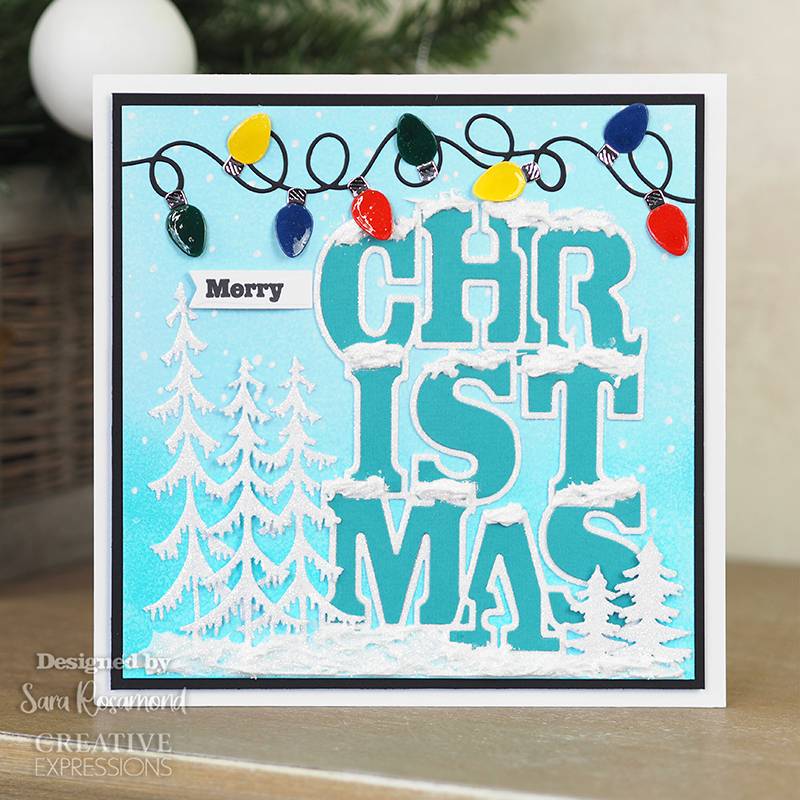 Bild 1 von Creative Expressions Big Bold Words Christmas Craft Die & Stamp Set - Stanze & Stempel