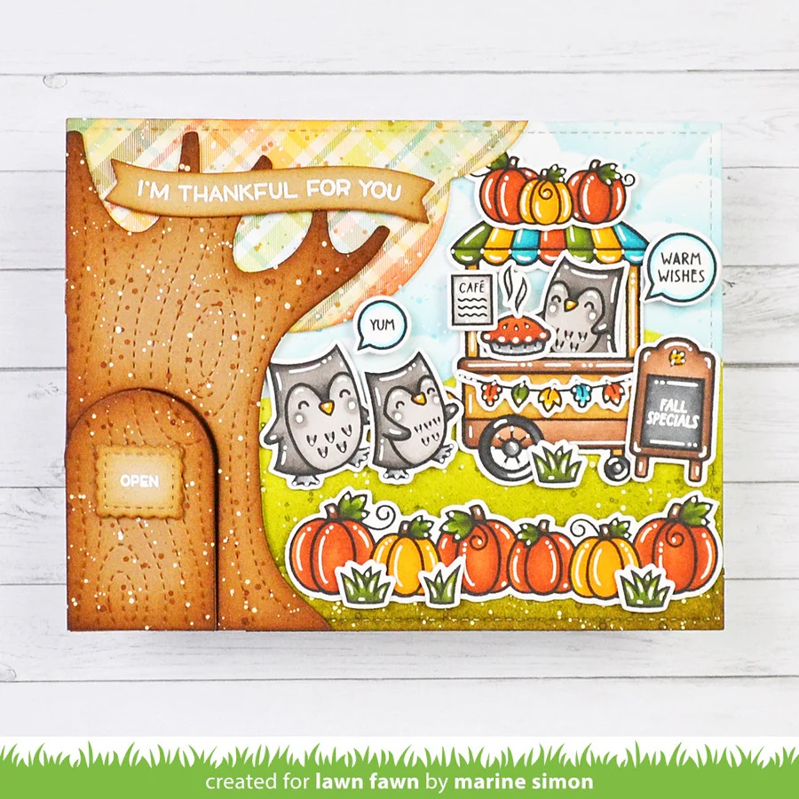 Bild 1 von Lawn Fawn Cuts  - Stanzschablone knock knock, who's there?
