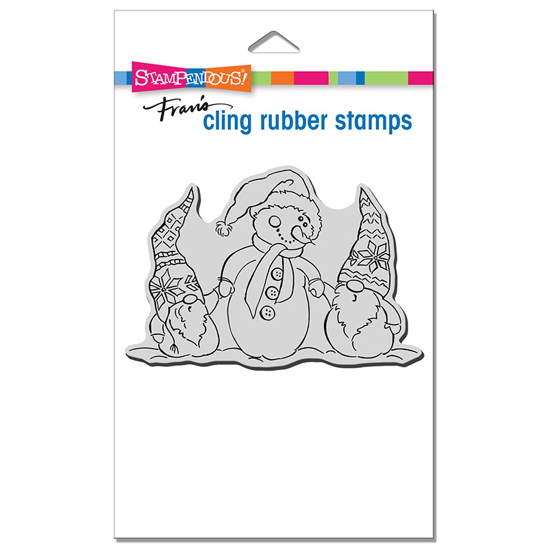 Bild 1 von Stampendous Cling Stamps Snome Buddies Rubber Stamp - Gummistempel Schneemänner