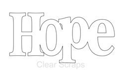 Bild 1 von Clear Scraps Clear Expressions Large Hope