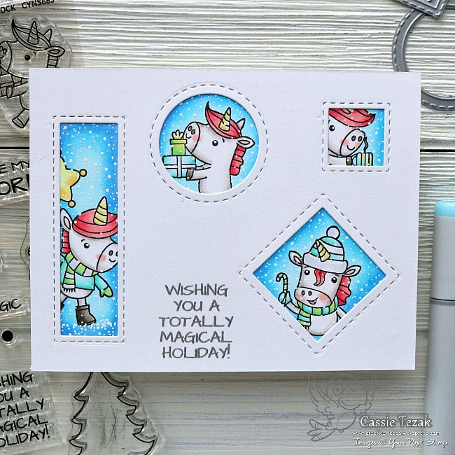 Bild 1 von Your Next Stamp Clear Stamp Winter Unicorn Rock