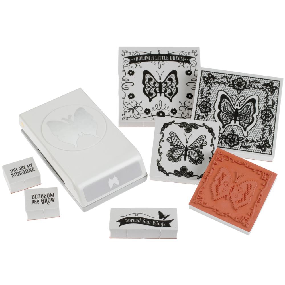 Bild 1 von Stempel- und Stanzset Stamp & Punch Set Lace Butterfly