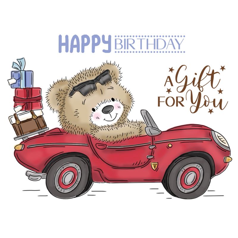 Bild 1 von For the love of...Stamps by Hunkydory - Clearstamps Teddy Loves... The Wind in their Fur!