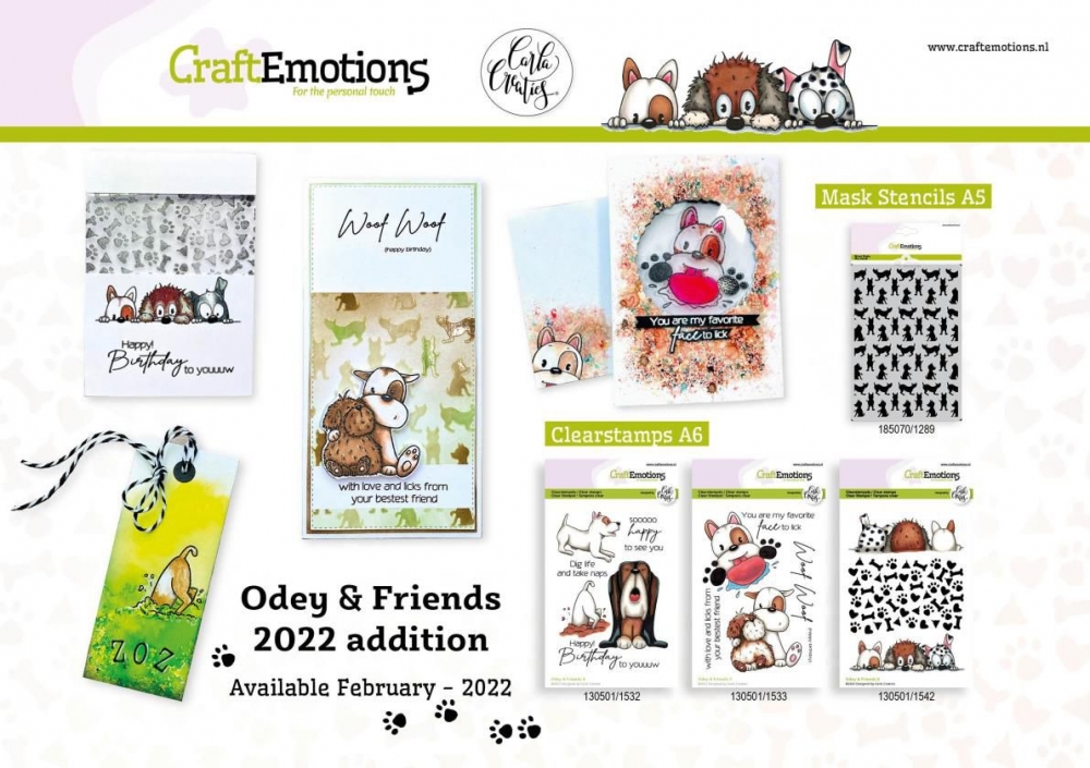 Bild 1 von CraftEmotions Stempel - clearstamps A6 - Odey & Friends 4 Carla Creaties