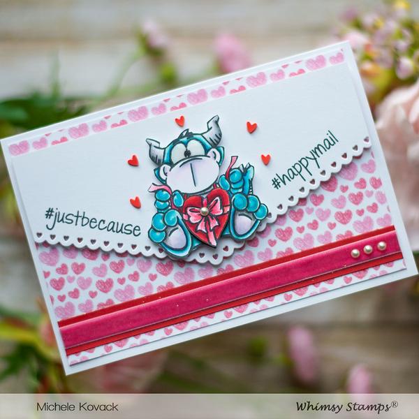 Bild 1 von Whimsy Stamps Clear Stamps - Dudley's Mailed with Love - Drache