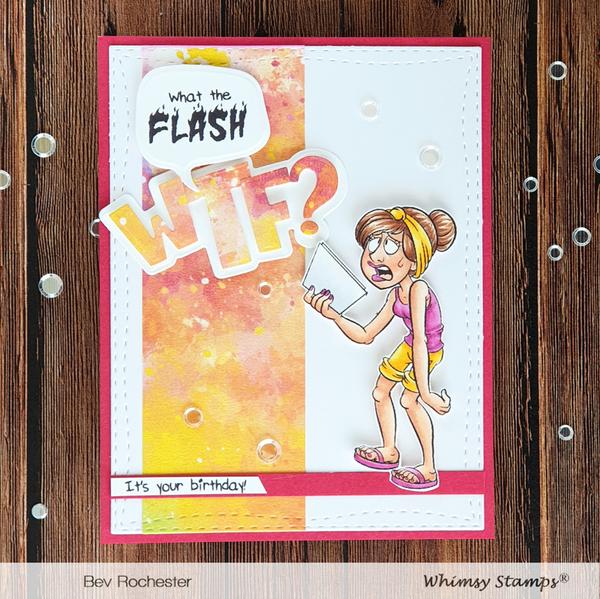 Bild 1 von Whimsy Stamps Die Stanze  - WTF? Word and Shadow Die Set