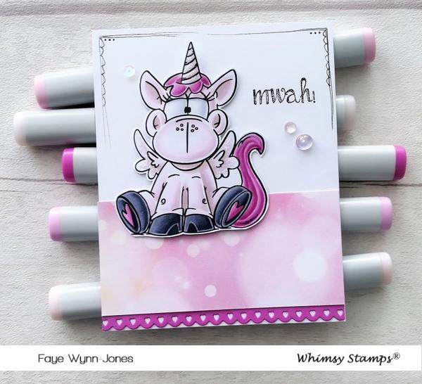 Bild 1 von Whimsy Stamps Clear Stamps - Unicorn Kisses - Einhorn