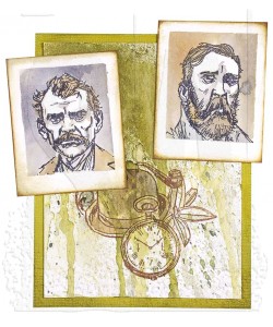 Bild 1 von The Art of Brett Weldele Cling Mount Stamps Gummistempel - Selfies, Gents