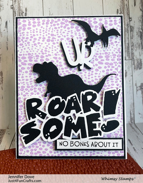 Bild 1 von Whimsy Stamps Die Stanze - Roarsome Word and Shadow Die Set