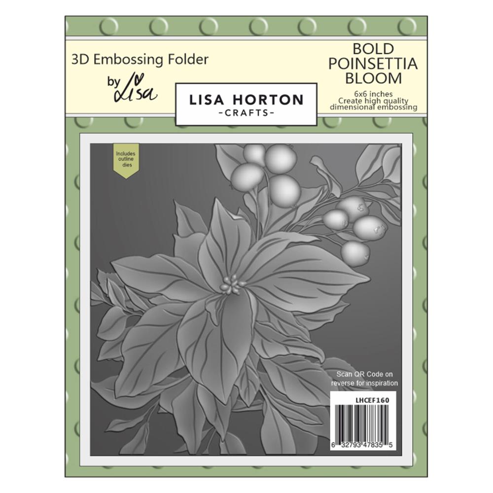 Bild 1 von LISA HORTON - 3D Prägefolder und Stanze - Bold Poinsettia Bloom