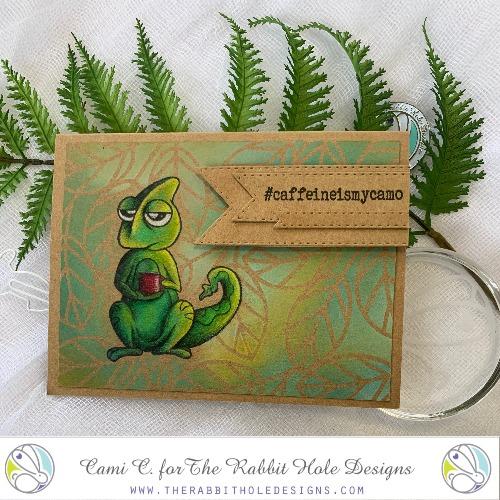 Bild 1 von The Rabbit Hole Designs Clear Stamps  - Caffeinated Chameleon - Chamäleons