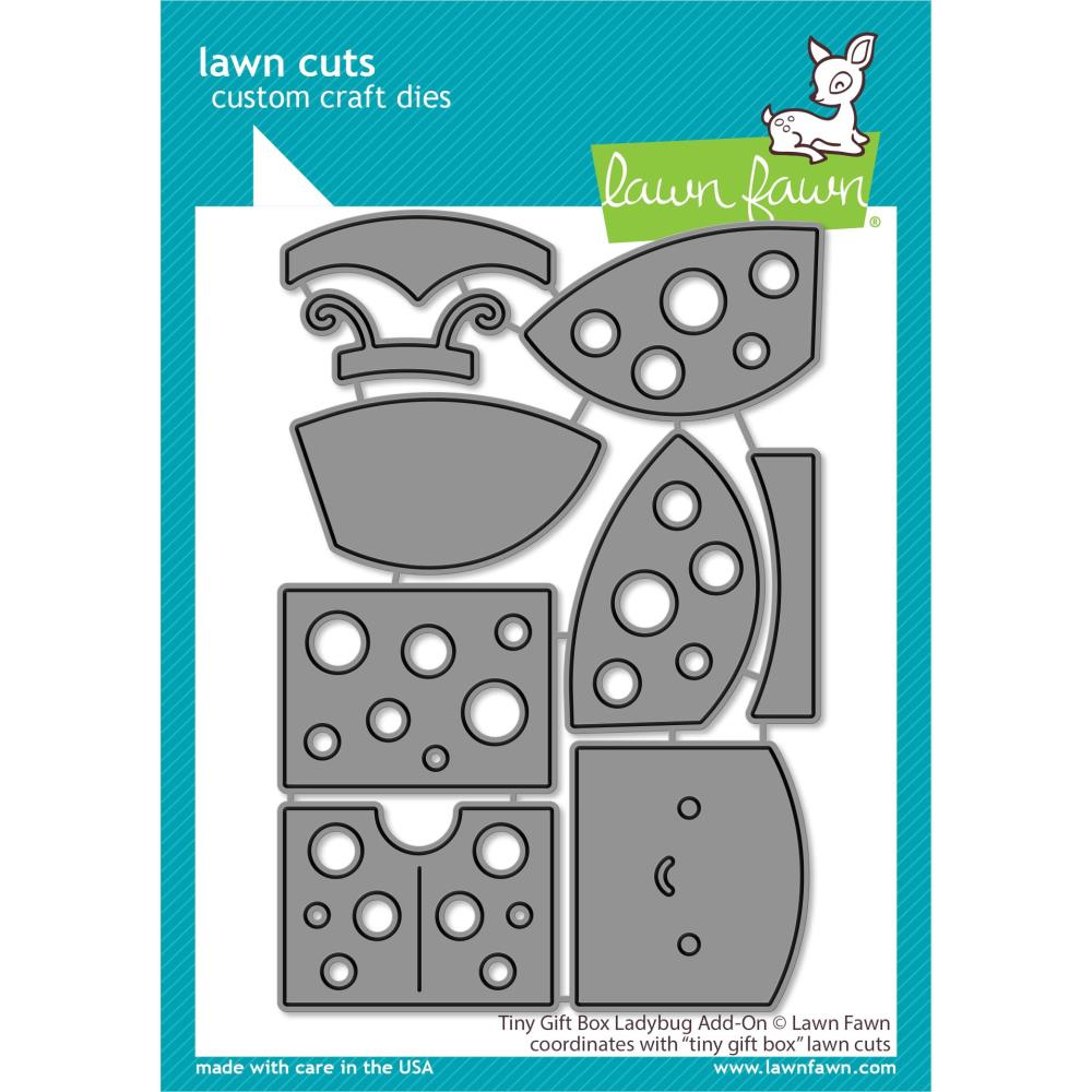 Bild 1 von Lawn Fawn Cuts  - Stanzschablone Tiny Gift Box Ladybug Add-On