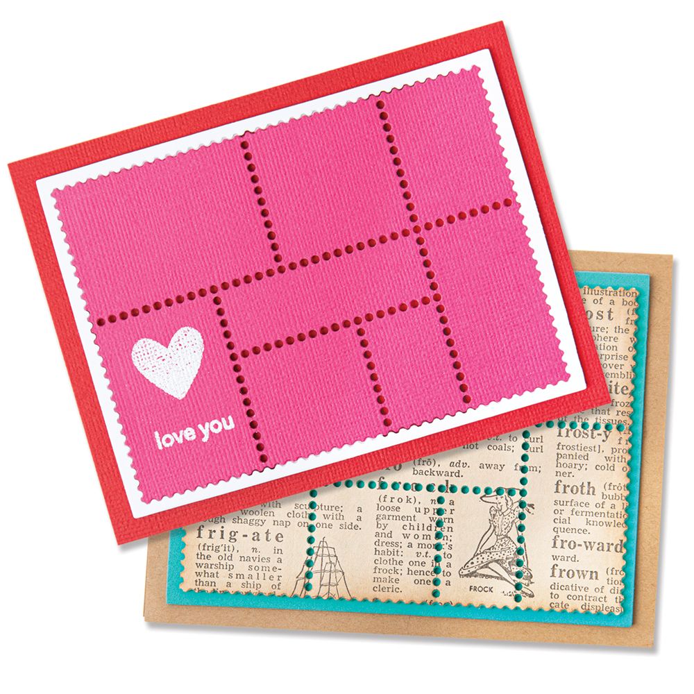 Bild 1 von Sizzix Thinlits Die Set - Stanzschablone - Snail Mail - Briefmarken