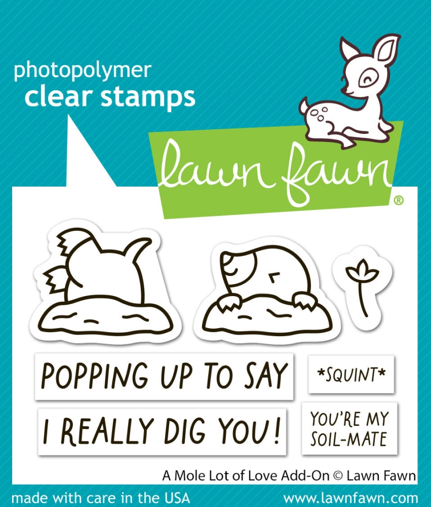 Bild 1 von Lawn Fawn Clear Stamps - a mole lot of love add-on