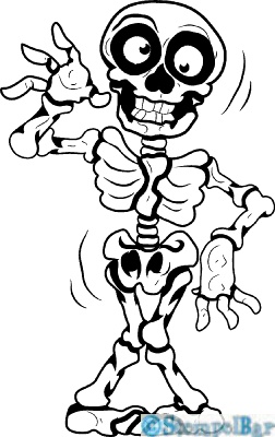 Bild 1 von StempelBar Stempelgummi Freundliches Skelett