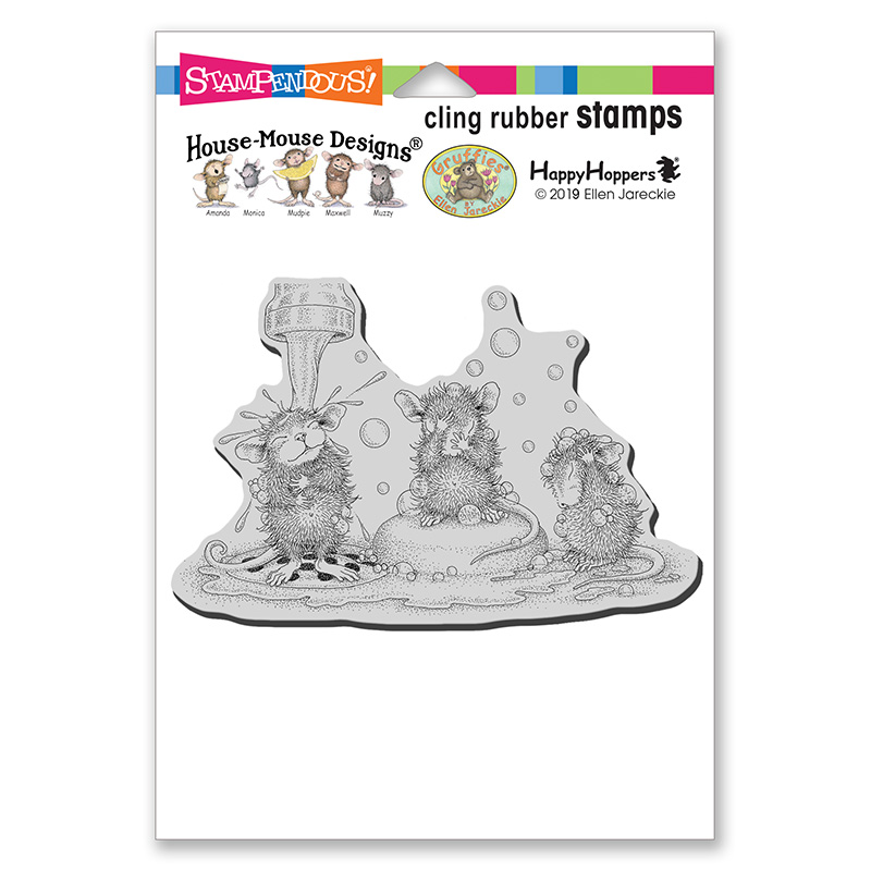 Bild 1 von Stampendous Cling Stamps Soaping Up Rubber Stamp - House Mouse  Gummistempel