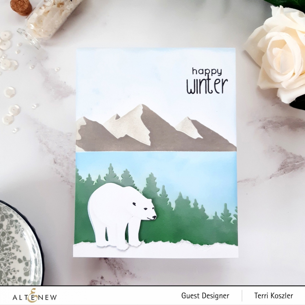 Bild 1 von Altenew Mini Delight: Polar Bear Stamp & Die Set - Bär Stempel und Stanze