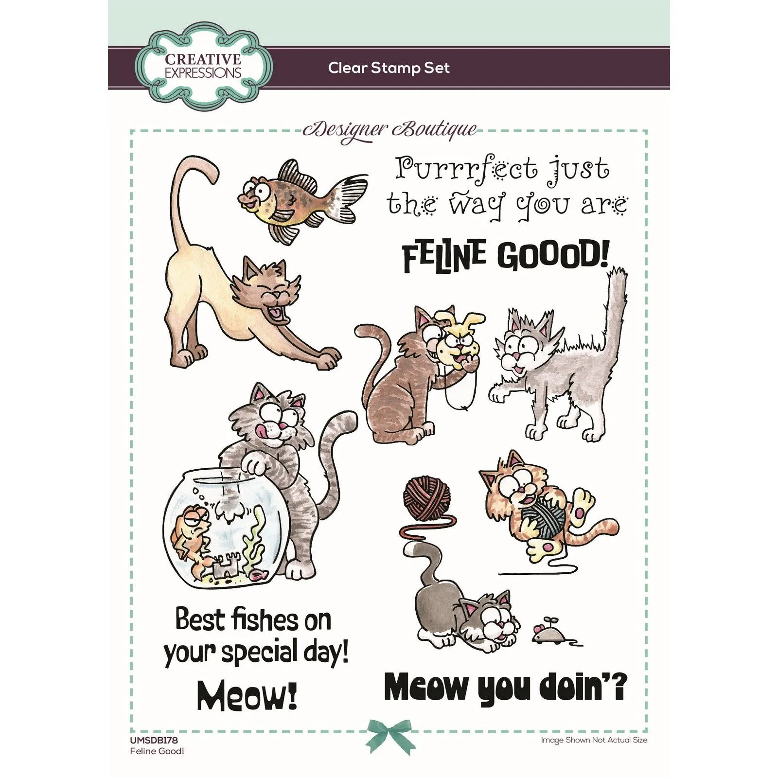 Bild 1 von Creative Expressions • Clear Stamps Designer Boutique Collection Feline Good! 