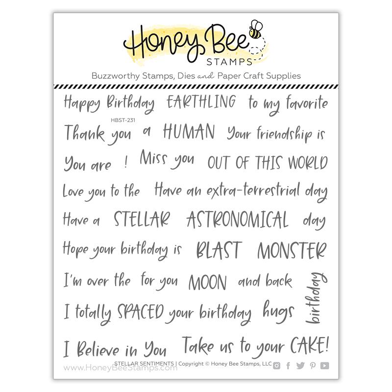 Bild 1 von Honey Bee Stamps Clearstamp - Stellar Sentiments - Texte/Wörter