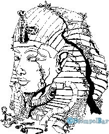 Bild 1 von StempelBar Stempelgummi Ägyptische Statur