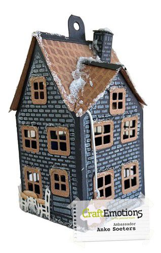 Bild 1 von CraftEmotions Impress stamp Die -  Stanzschablone zum Stempeln - Haus 2