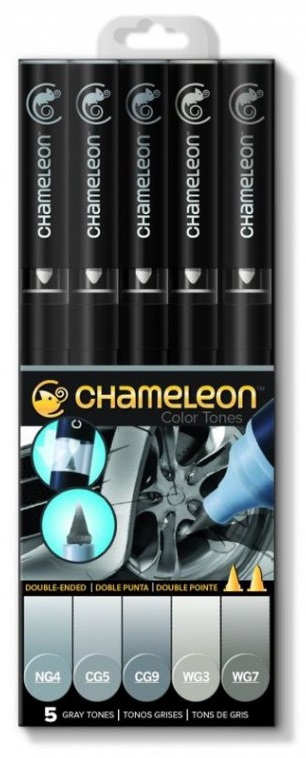 Bild 1 von Chameleon Color Tones - 5 Pen Gray Tones Set