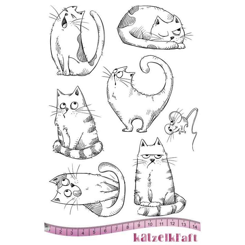 Bild 1 von Katzelkraft Stempelgummi - Les Chats russes - Katzenbande