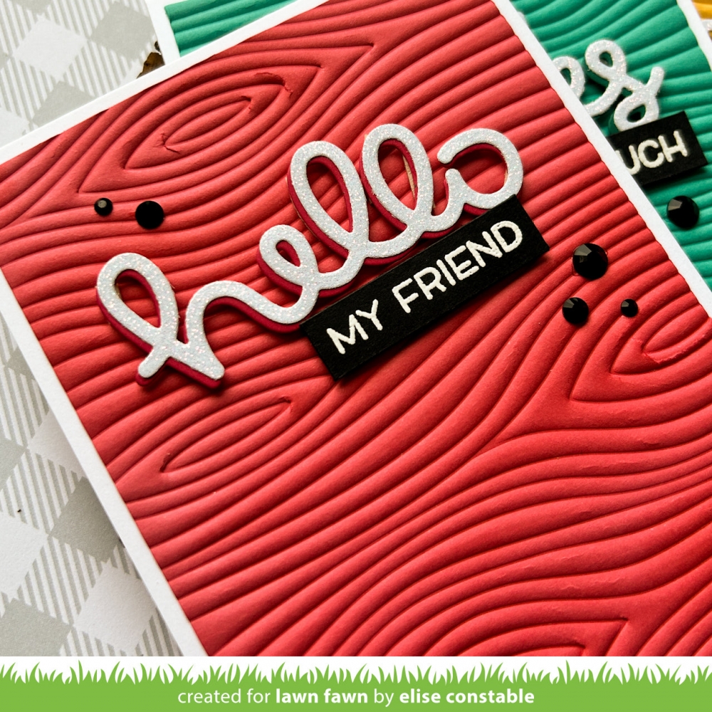 Bild 1 von Lawn Fawn Hot Foil Plates - woodgrain background hot foil plate