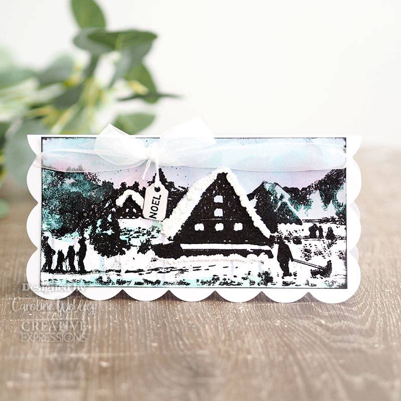 Bild 1 von Creative Expressions Happy Holidays DL Pre Cut - Gummistempel Weihnachten Dorf