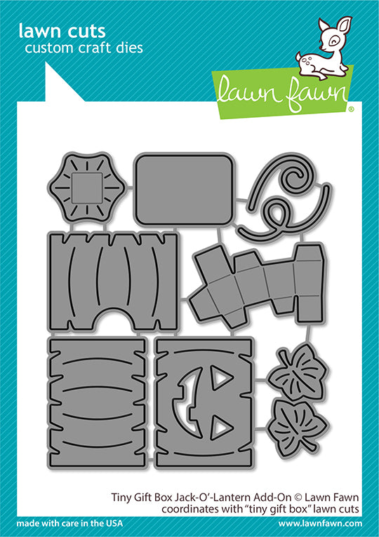 Bild 1 von Lawn Fawn Cuts  - Stanzschablone Tiny Gift Box Jack-O'-Lantern - Kürbis