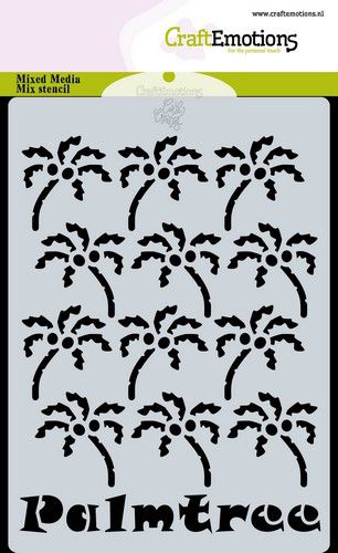 Bild 1 von CraftEmotions Mask Stencil - palmtree A6 Carla Creaties - Schablone Palmen