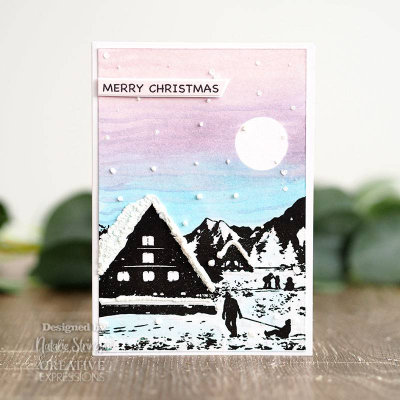 Bild 1 von Creative Expressions Happy Holidays DL Pre Cut - Gummistempel Weihnachten Dorf