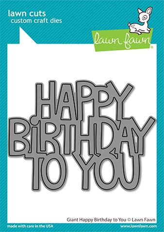 Bild 1 von Lawn Fawn Cuts  - Stanzschablone giant happy birthday to you