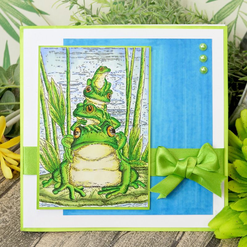 Bild 1 von For the love of...Stamps by Hunkydory - Frog Family - Frosch