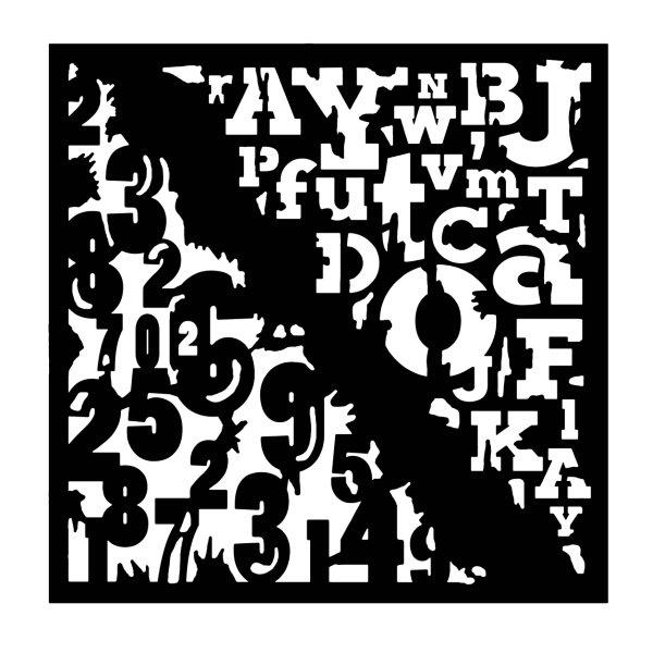 Bild 1 von Woodware Stencils - Numbers & Letters