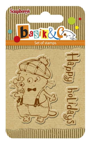 Bild 1 von ScrapBerry's Clearstamp Basik's Happy Holiday