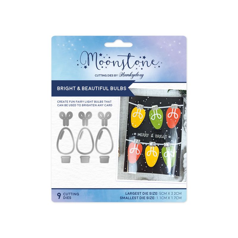 Bild 1 von Hunkydory - Moonstone Minis Dies - Bright & Beautiful Bulbs - Lichterkette