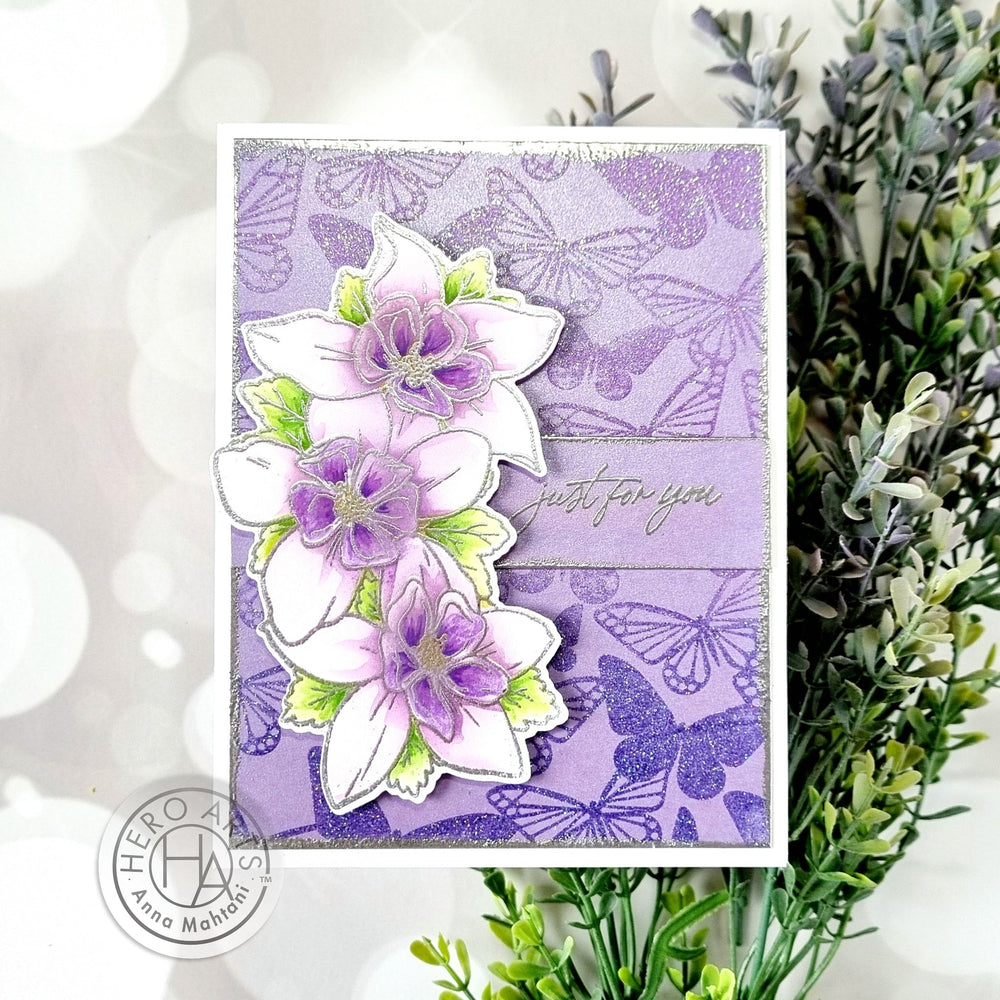 Bild 1 von Hero Arts Cling Stamp - Fluttering Butterflies Bold Prints - Schmetterling